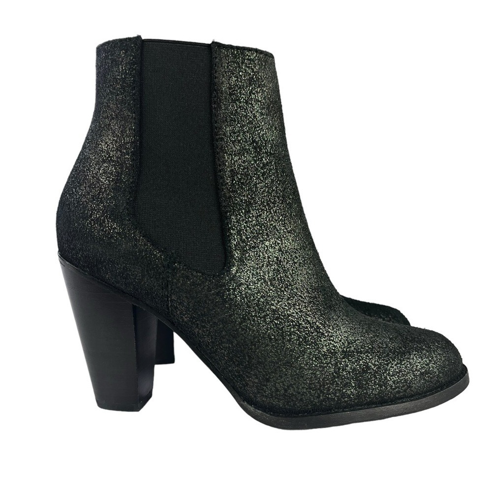 Thursday Boot Co Galaxy Avenue Chelsea‎ Boots Womens 6.5 Black Metallic Leather